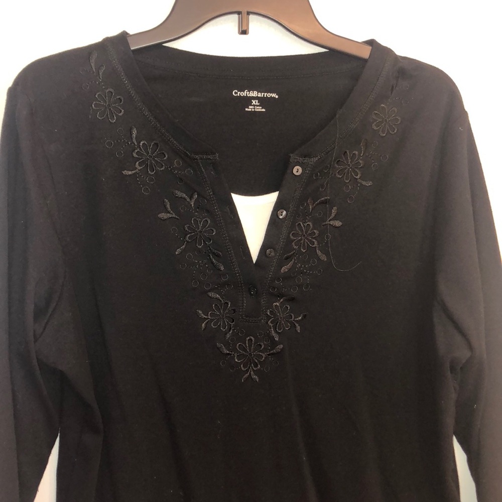 croft & barrow layered top